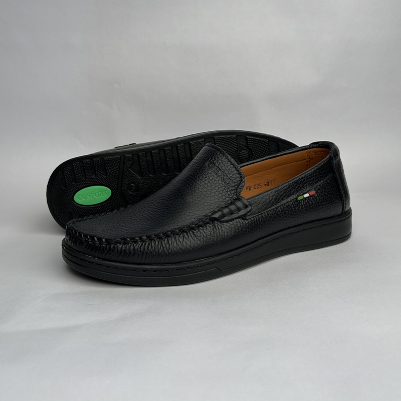 Mocassins Stylés en Cuir Véritable
